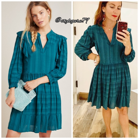 NWT, Anthropologie, Rossi Ruffled TunicDress - Picture 2 of 3